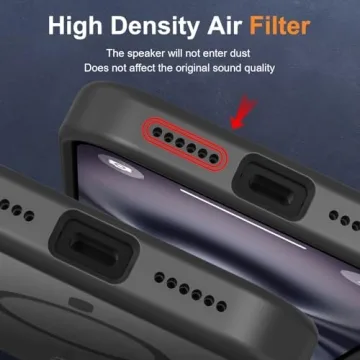 MOCCA Strong Magnetic for iPhone 16 Case, [Compatible with Magsafe][16FT Mil-Grade Drop Protection] Slim Thin Translucent Matte Protective Cover Case for iPhone 16 Phone Case 6.1", Black