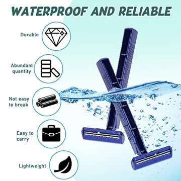 Chumia Twin Blade Razors for Men Stainless Steel Disposable Razors Men Bulk Plastic Shavers Multipurpose Portable Manual Disposable Shavers for Bathing Hotel Travel(150 Pieces)