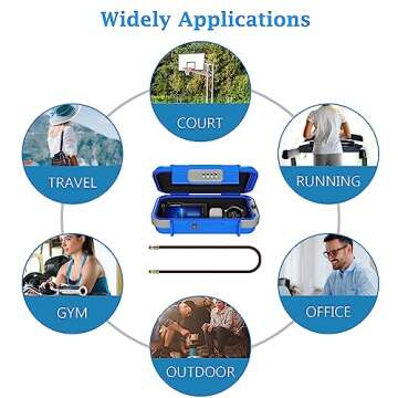 AMIR Portable Safe Box, Combination Security Case LockBox with Code, Waterproof Anti-Theft Mini Travel Safe Lockbox with Removable Chain, Portable Lock Box for Car Dorm Beach Hotel Personal Items Safe