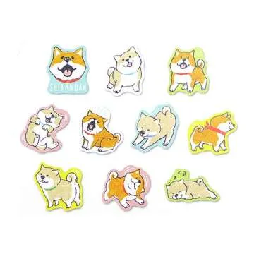 Mind Wave Japanese Washi Shiba Inu Stickers / Pack of 30 (Red Shiba [ 78488 ])