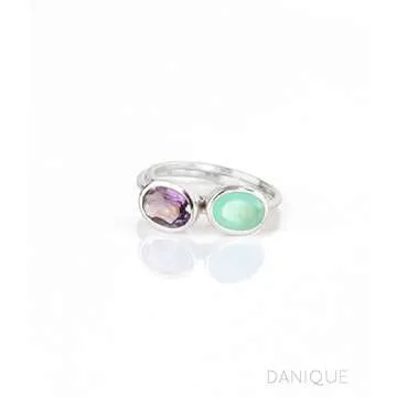 Elegant Danique Jewelry Small Oval Ring Set - 3 Rings