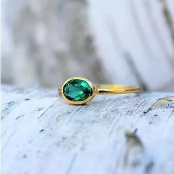 Elegant Danique Jewelry Small Oval Ring Set - 3 Rings