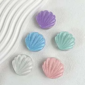 Lito.Dito Glitter Shell Shape Phone Grip Holder