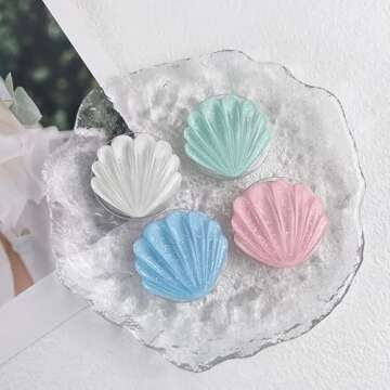 Lito.Dito Glitter Shell Shape Phone Grip Holder