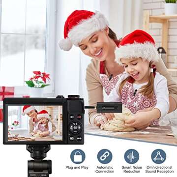 BZXZB Wireless Microphone for Camera/Computer/Laptop/MacBook/Phone, Professional Lavalier Lapel Mic ...