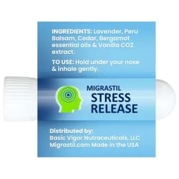 Migrastil Stress Release Inhaler 2-Pack, Calm Aromatherapy Formula, Natural Stress Relief with Peru ...