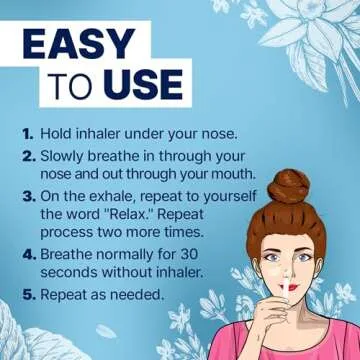 Migrastil Stress Release Inhaler 2-Pack, Calm Aromatherapy Formula, Natural Stress Relief with Peru Balsam and Other Essential Oils. Made in The USA.