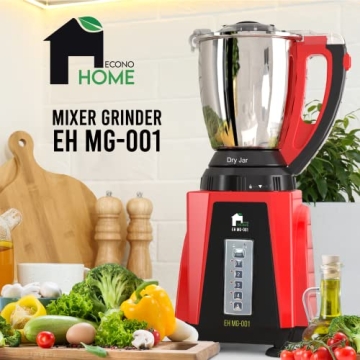 EconoHome Mixer Grinder for Food Prep and Asian Cooking