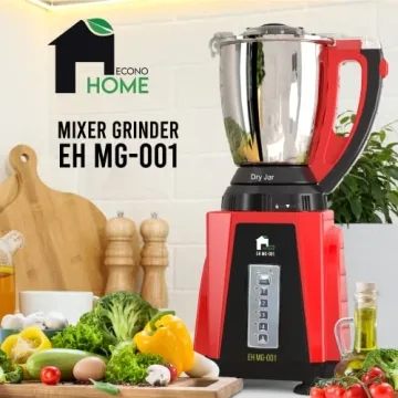 EconoHome Mixer Grinder for Food Prep and Asian Cooking