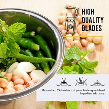 EconoHome Mixer Grinder for Food Prep and Asian Cooking