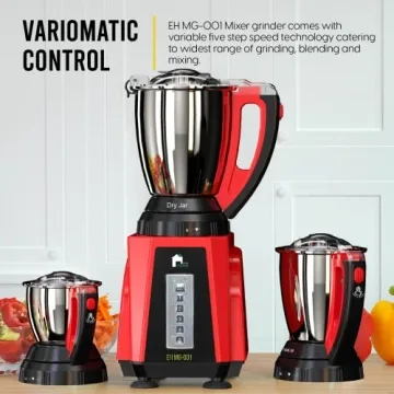 EconoHome Mixer Grinder for Food Prep and Asian Cooking