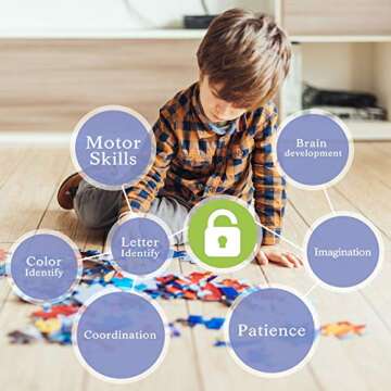 PETITOY Magnetic Wooden Fishing Game Toy for Toddler Kids Boy Girl Alphabet and Numbers with Catching Magnet Poles, Preschool Board Games Learning Education 3 4 5 Year Old