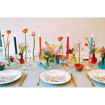 Elegant Talking Tables Blue Glass Candlestick Holder for All Occasions