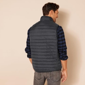 Lightweight Packable Water-Resistant Puffer Vest for Men