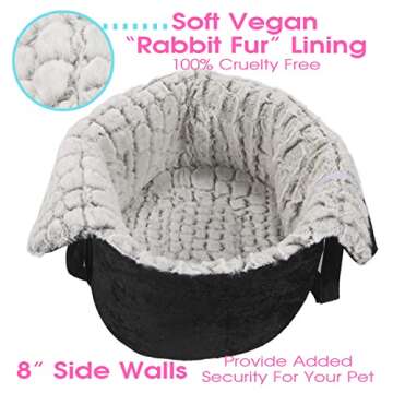 Heart, Stars and Paws Convertible Dog Bed for Pets