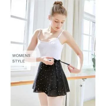 Stelle Chiffon Dance Wrap Skirt for Kids and Women