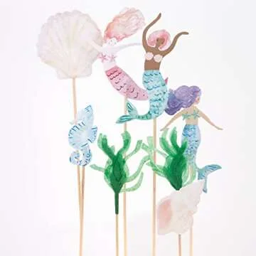 Meri Meri Mermaid Cake Toppers (Pack of 7)