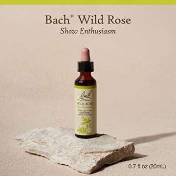 Bach Original Flower Remedies, Wild Rose for Enthusiasm, Natural Homeopathic Flower Essence, Holisti...