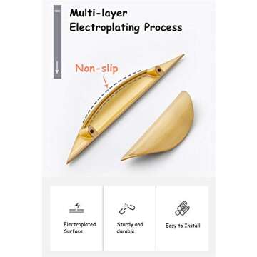 Primst Modern Light Brushed Cabinet Pulls - Elegant Hardware for All Rooms