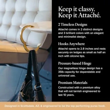 Elegant Attaché Purse Hanger - Durable & Stylish Bag Holder