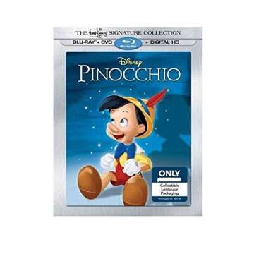 Pinocchio: Walt Disney Signature Collection Lenticular Packaging (Blu-ray + DVD + Digital HD)