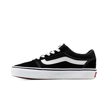 Vans Women's Ward Trainers Sneaker, Black ((Suede/Canvas) Black/White Iju), 7.5