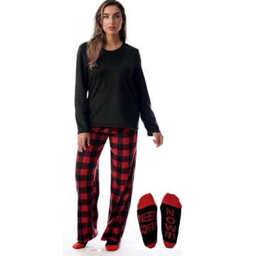 Cozy Microfleece Pajama Pants Set for Women