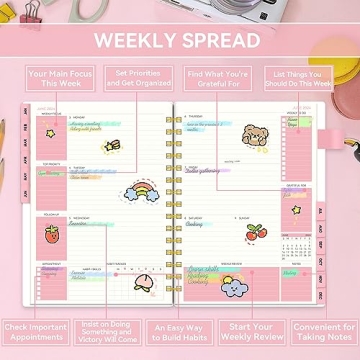 AIMPEAK 2024 Planner - Stylish & Functional Weekly Organizer