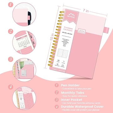 AIMPEAK 2024 Planner - Stylish & Functional Weekly Organizer