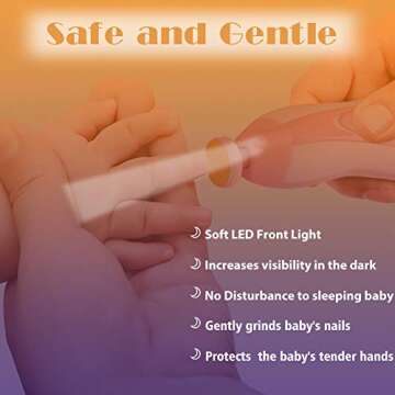 Baby Nail Trimmer Electric File For Safe Nail Care Kit