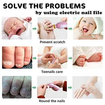 Baby Nail Trimmer Electric File For Safe Nail Care Kit