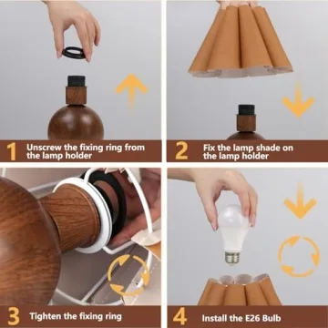 KUNJOULAM Cute Small Table Lamp for Modern Decor