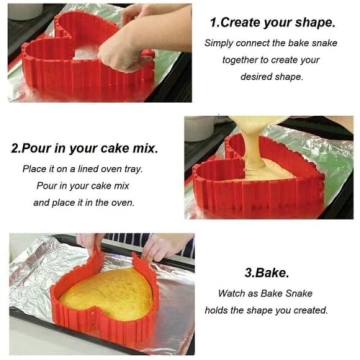 4PC Multicolor Silicone Cake Molds DIY Baking Tools