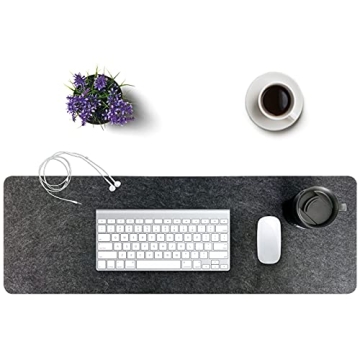 Large Felt Desk Mat for Keyboard Mouse Office Home