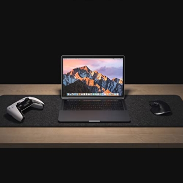 Large Felt Desk Mat for Keyboard Mouse Office Home