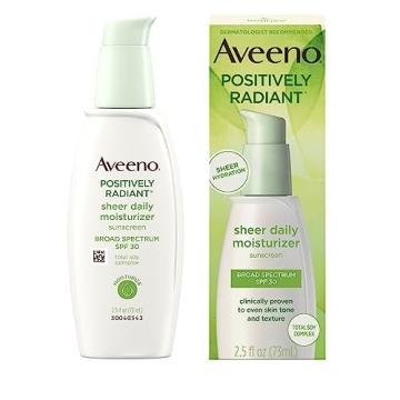 Aveeno Positively Radiant Sheer Moisturizer with SPF 30