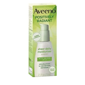 Aveeno Positively Radiant Sheer Moisturizer with SPF 30