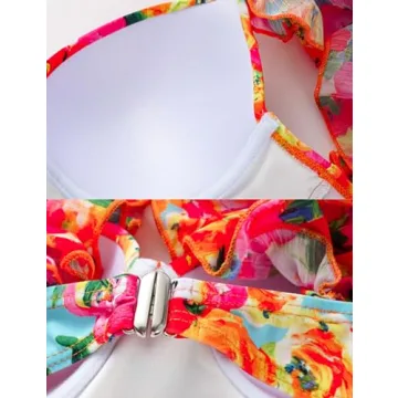 FLAXMAKER Ruffled Swimwear Set for Stylish Beach Days