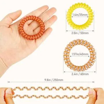 DeaLott Spiral Hair Ties - No Damage Hair Elastics