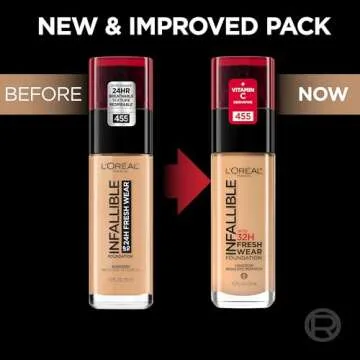 L'Oreal Paris Makeup Infallible Up to 32 Hour Fresh Wear Lightweight Foundation, 510 Hazelnut, 1 Fl ...