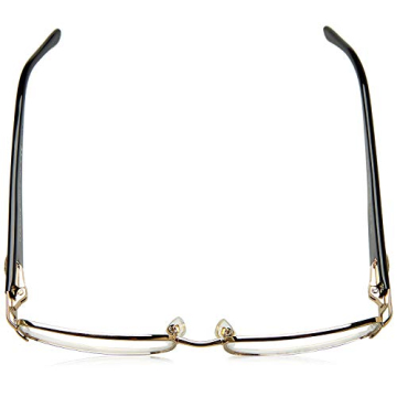 Versace Pale Gold Metal Rectangle Eyeglasses 52mm