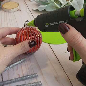 Surebonder H-195FBS-KIT 20 Watt Mini Size High Temperature Detail Hot Glue Gun with 12 Sticks Included