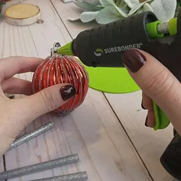 Surebonder H-195FBS-KIT 20 Watt Mini Size High Temperature Detail Hot Glue Gun with 12 Sticks Included