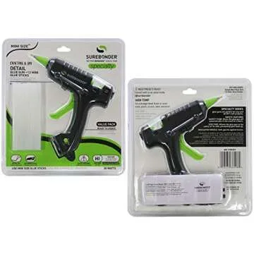 Surebonder H-195FBS-KIT 20 Watt Mini Size High Temperature Detail Hot Glue Gun with 12 Sticks Included