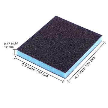 eBoot Sanding Sponge Grit Sanding Blocks, Washable and Reusable Sand Sponge Kit, 12 Pieces (Assortment Grade)