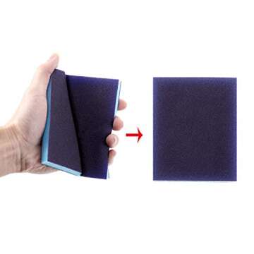 eBoot Sanding Sponge Grit Sanding Blocks, Washable and Reusable Sand Sponge Kit, 12 Pieces (Assortment Grade)