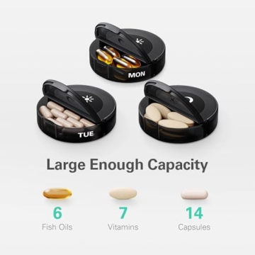 TookMag AM PM Pill Organizer Large Capacity Weekly Box