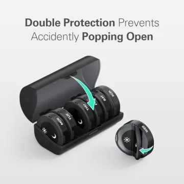 TookMag AM PM Pill Organizer Large Capacity Weekly Box