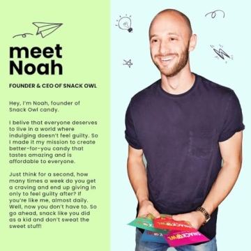 Snack Owl Vegan Sour Gummy Candy Gluten Free Low Calorie