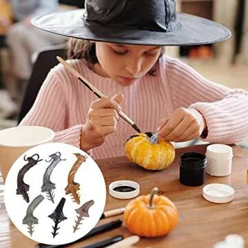 Unique 24-Piece Pumpkin Stem DIY Set for Halloween